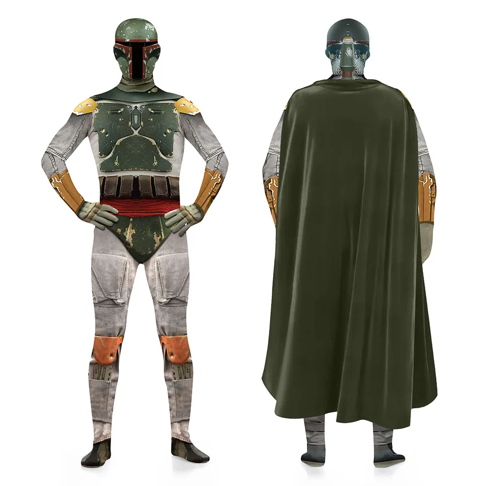 

Костюм для косплея Boba Fett для взрослых, мужской костюм для костюмированной фантазии, костюм для Хэллоуина, карнавала, ролевых игр