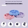 Pet supplies Color Slow Feeder Cat Bowl Anti-choking Plastic Dog Puzzle Food Bowl, Dog Water Basin For Anxiety Relief 3