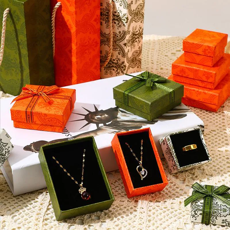 Exquisite Jewelry Organizer Box Engagement Ring For Earrings Necklace Pendant Bracelet Carrying Case Gift Storage Pack 30Pcs/Lot