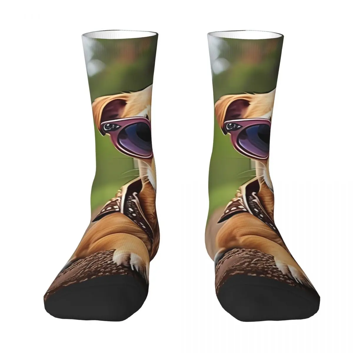 

Cute Pets With Sunglasses Styles Sock Socks Men Women Polyester Stockings Customizable Sweetshirt