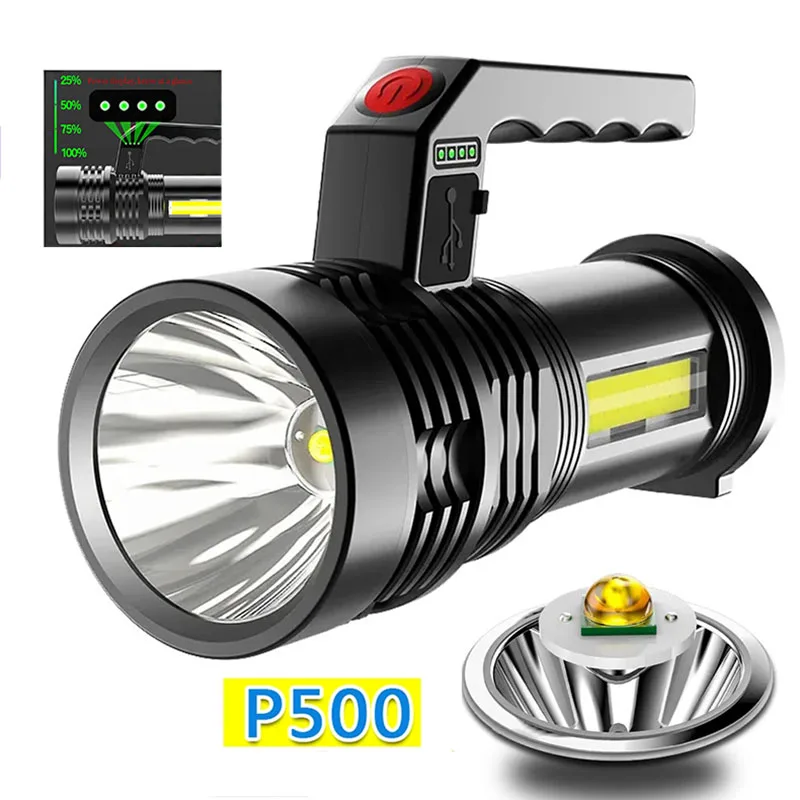 Mini lampe torche LED multifonctionnelle, rechargeable par