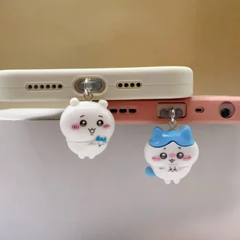 Ciondolo Decorativo Kawaii Usagi Chiikawa Cheerleader per Porta di Ricarica, Protezione Antipolvere per iPhone e Android, Simpatico Accessorio per Telefono
