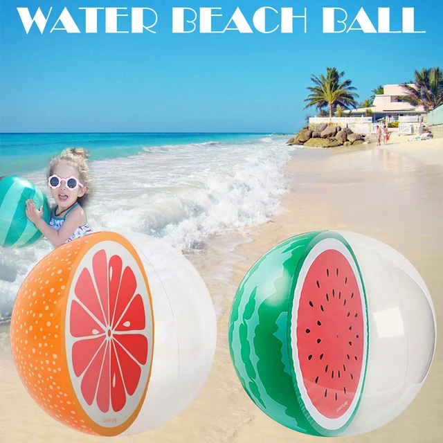 Outdoor Air Filled Bubble Ball Blow Up Balloon Toy Water Party Game Gifts Simulation Watermelon Rubber Inflatable Beach Balls 1