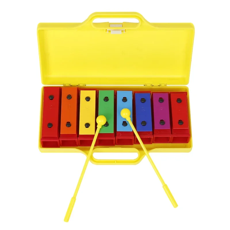 

8 Note Xylophone Hand Bell Colorful Percussion Baby Educational Toy Children Musical Christmas Gift Kids Musical Instrument Toys