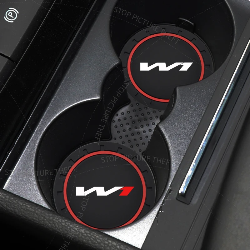 홀덴 VV1 엠블럼 클럽스포츠 R8 말루 코모도어 캡티바 자동차 코스터 방수 미끄럼 방지 고무 매트 워터컵 슬롯 2개/1세트