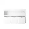 Kids Toy Storage Cabinet with Rolling Bins Toy Organizer Home Office Playroom Storage Solution Safe Rounded Corners 5