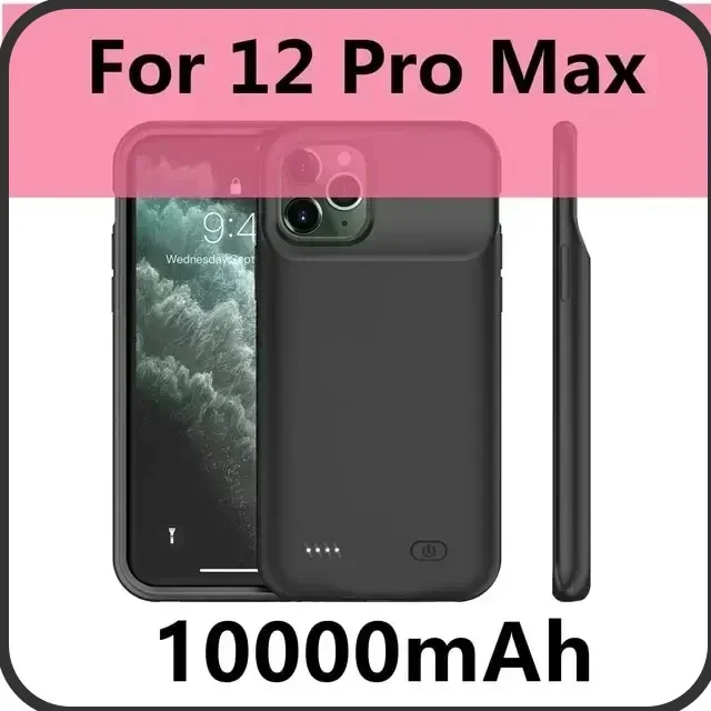 

Чехол-аккумулятор 10000 мАч для Iphone 12 11 13 15 Pro Max Mini, пауэрбанк, зарядное устройство, чехол для IPhone X, S, Max, XR, 7, 8, 6S Plus, SE2020