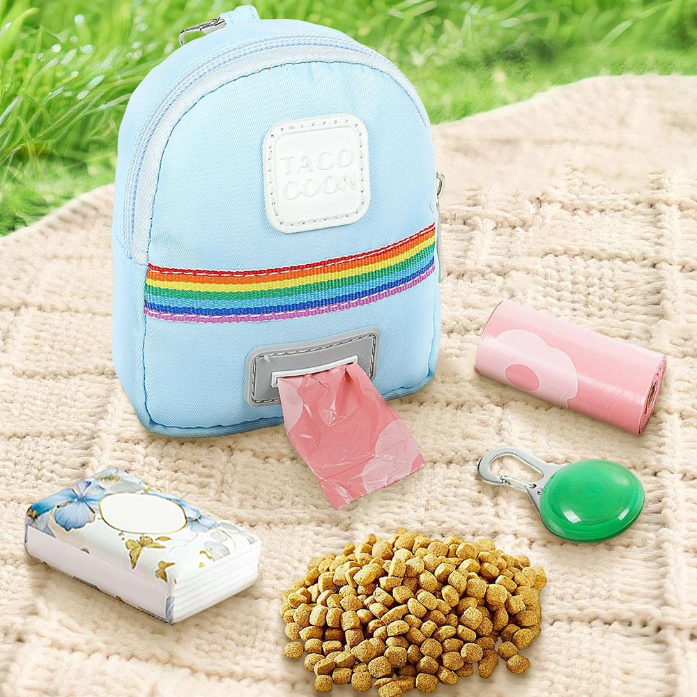 Regenbogen Reflektierendes Hundegeschirr Mit Leine Und Rucksack_voghion.com
