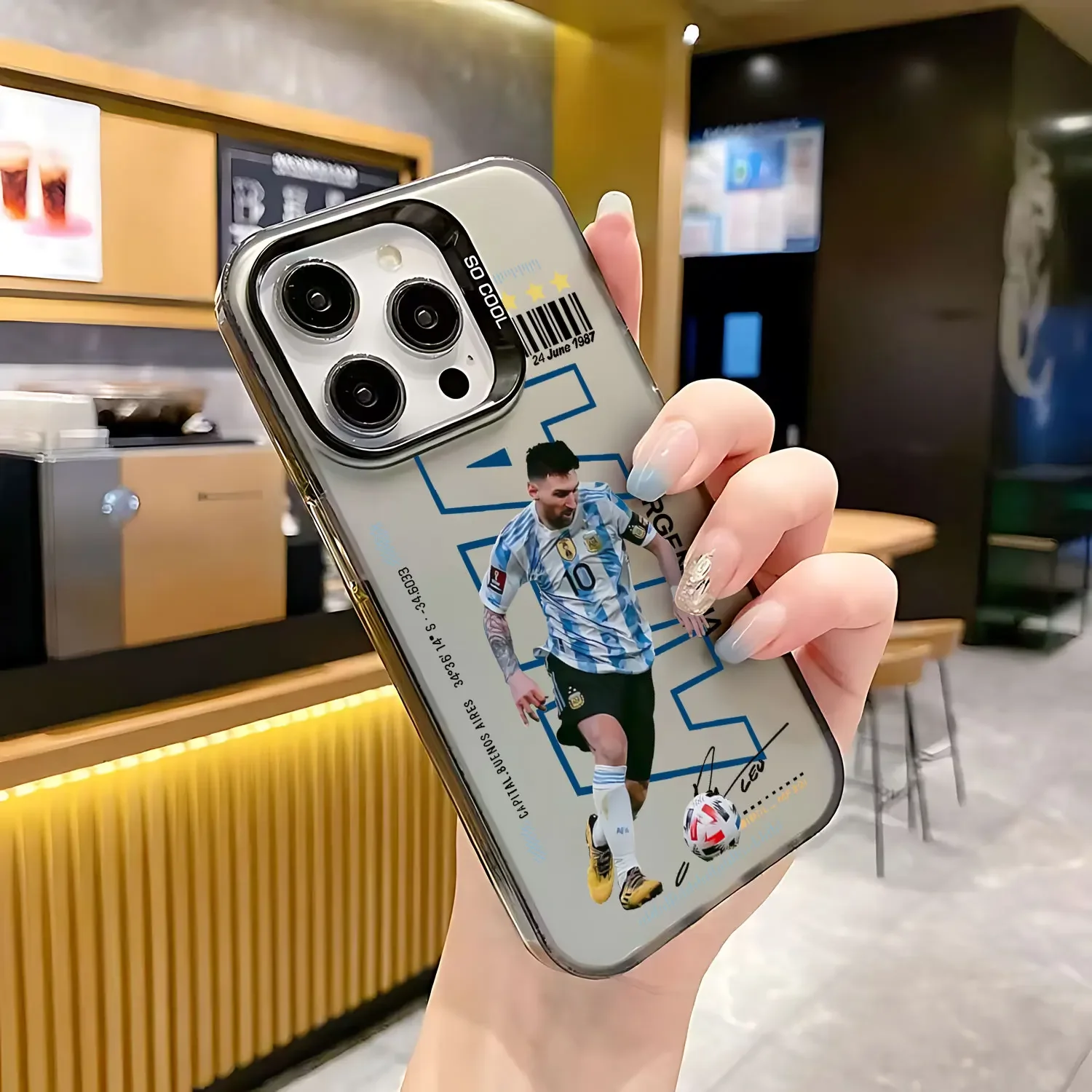 Premium Matte Back Anti-Fall Phone Case with Iconic Athlete Tribute Design