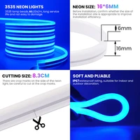 WIFI Bluetooth RGB Neon LED Strip 5m 10m 20m 30m Light 24V 24key 44key Remote Control EU US UK AU Power Kit 60LED/m Waterproof - Image 2