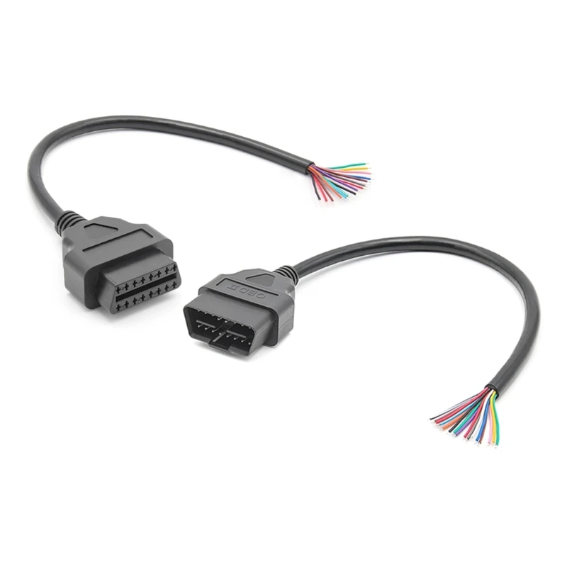 

Convenient Cable Auto Fault Code Reader Cable Diagnostic Cable 16 Color Code Wire for Car Testing Parameters Reading Dropship