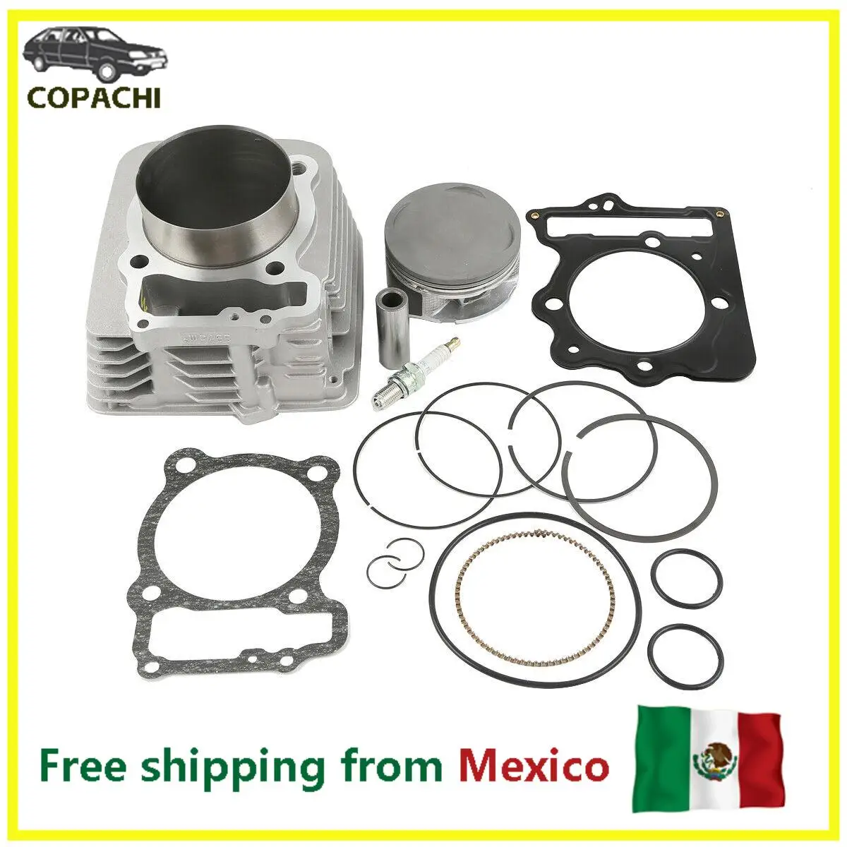 Road Passion Engine Piston & Rings Kit - Perfect Fit For XR400R (1996-2004) & TRX400EX (1999-2007) - STD 85mm Size