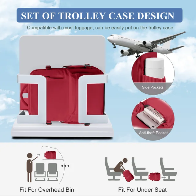 Airplane Approved Backpack for Women Travel Backpack Large Capacity Hand Luggage Multifunctional Bag Men Waterproof Laptop Bag 6