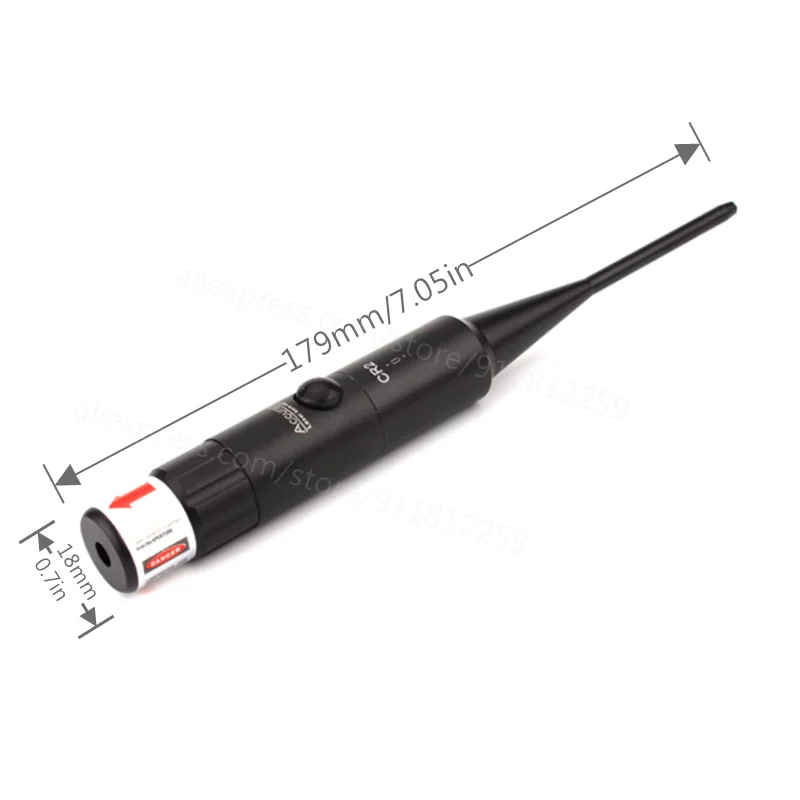 Rifle Red Laser Bore Sighter Collimator Kit Laser Sight 177 .22 to .64 .78 Caliber Hunting Boresighter