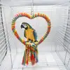 Bird Stand  Grinding Claw Embossed Cage Decoration Bird Swing Bird Toy Creative Gift Love Bird Color  Rope Accessories 3