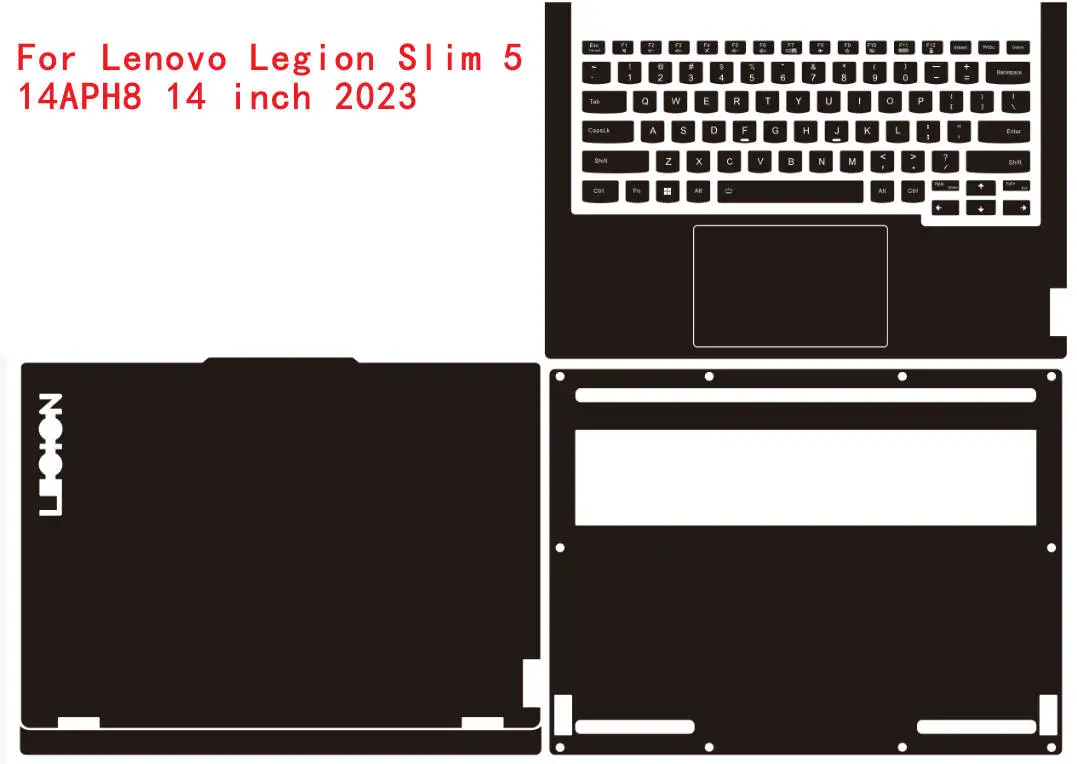 레노버 리전 슬림 5 14APH8 14 2023 리전 S5 8세대 R9000X Y9000X 14 14.5인치용 노트북 비닐 데칼 커버 스티커 보호 필름