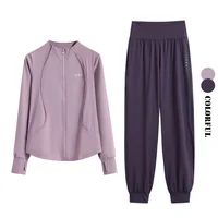 DRUR M-4XL – survêtement deux pièces pour femmes, coupe ample, ensembles de course, vestes d'entraînement à manches longues et pantalons de survêtement avec poche, Streetwear 4
