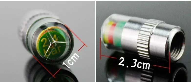 4/8 Stück Auto-Reifenventilkappen mit Reifendruckmesser, Reifendrucküberwachung, Warnanzeige, Sensor, Externe Ventilerkennung – Detail 1