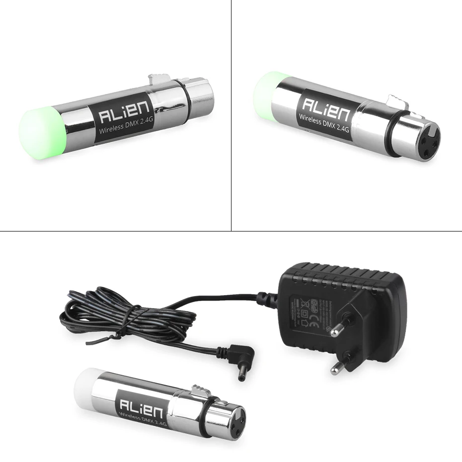 ALIEN DMX 512 Dfi DJ Disco 2.4Ghz Wireless Transmitter Receiver 400M Controller for Party Music Club DMX LED Stage Laser Lights dmx controller dmx receiver