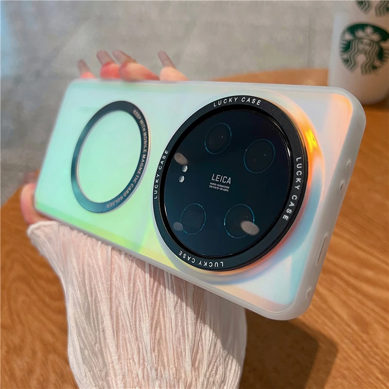 

Роскошный Жесткий градиентный матовый чехол для Xiaomi 14 12s 13 Ultra 13t 11 Lite Poco X6 F5 Pro, магнитный противоударный чехол