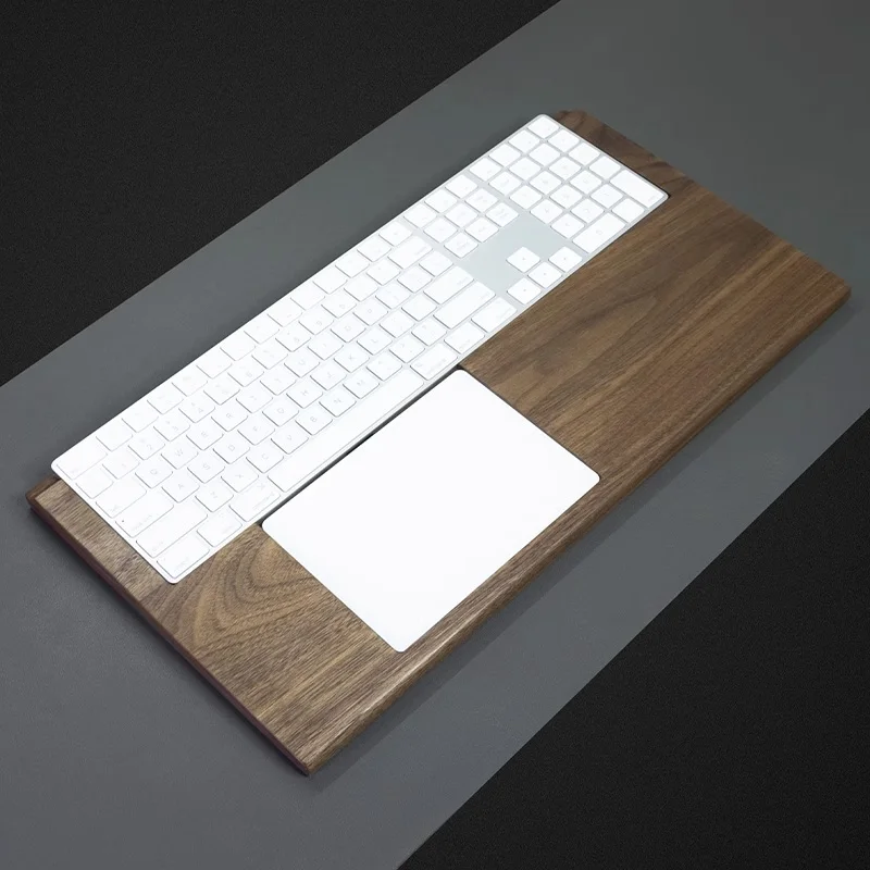 Trackpad Teclado Mágico Apple Bandeja de Madeira Sólida Suporte de Descanso de Palma Almofada de Suporte de Pulso em A1843 A2520 A1535 - Imagem 5