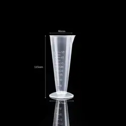 Large Capacity Transparent Plastic Measuring Cup with Lid (Triangle 50ml)