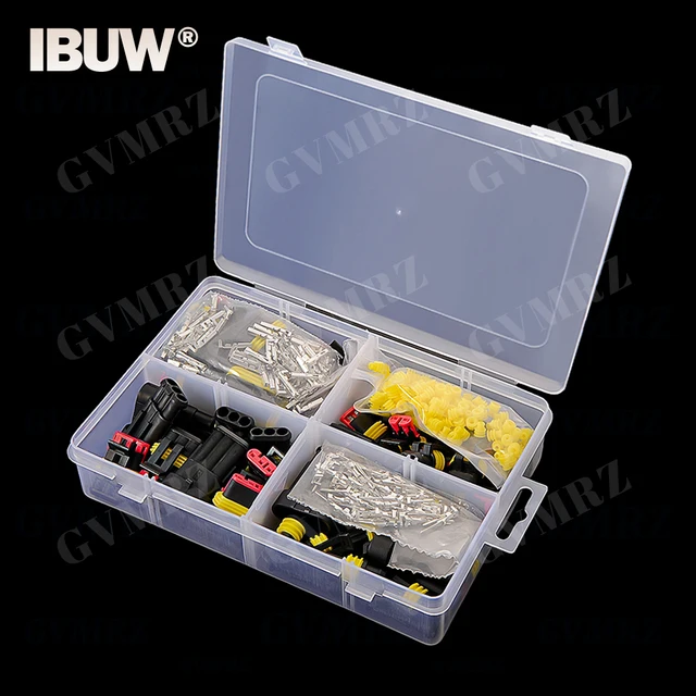 ขั้วต่อกันน้ำ HID 352 ชิ้น/กล่อง 1/2/3/4 ขา สำหรับรถยนต์ สายไฟฟ้า ปลั๊กเชื่อมต่อสายไฟ ชุดสายไฟรถบรรทุก 1