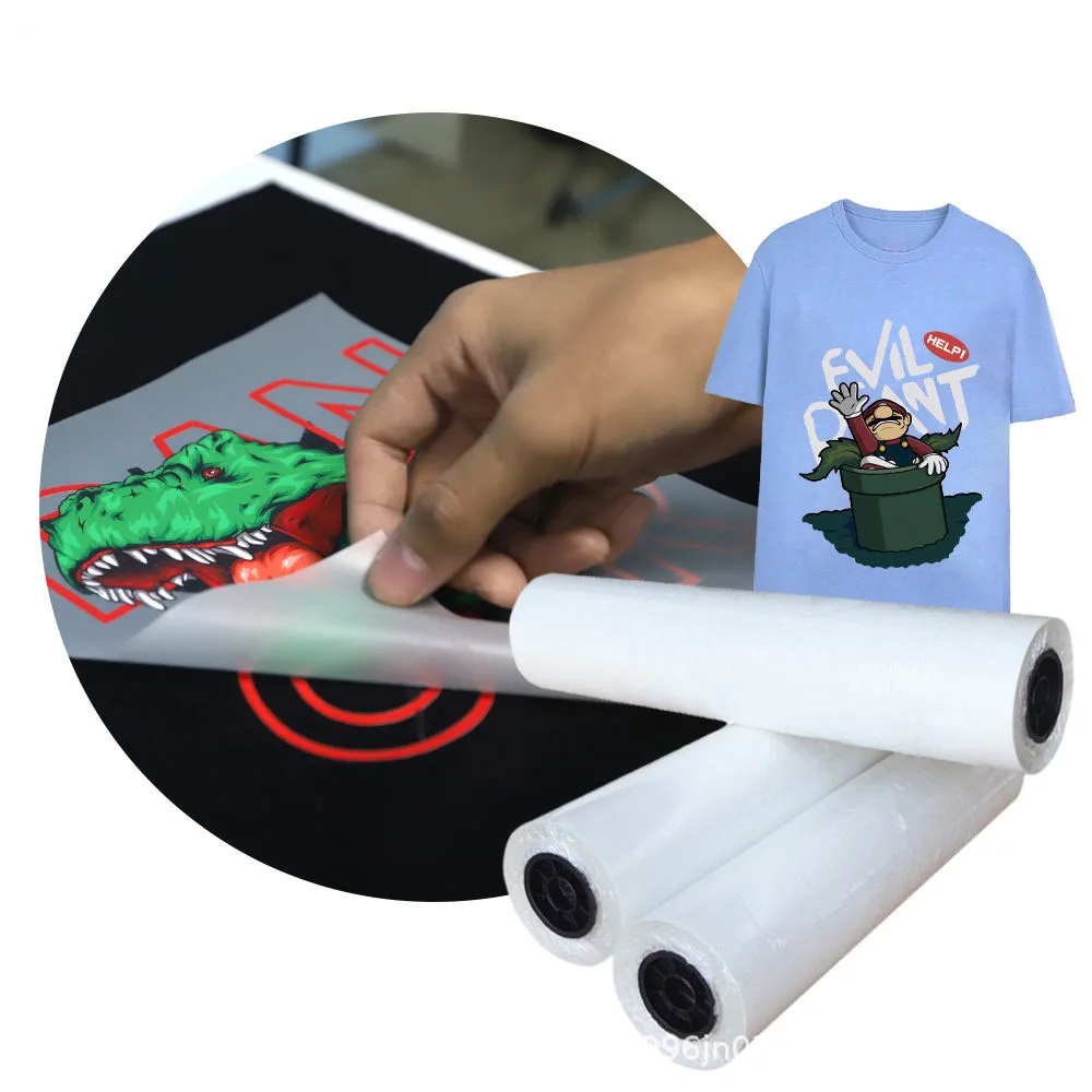 60cm*100m DTF 필름 80um 두께 DTF 프린팅 PET 필름 (산업용 i3200, 4720, i1600 헤드용)