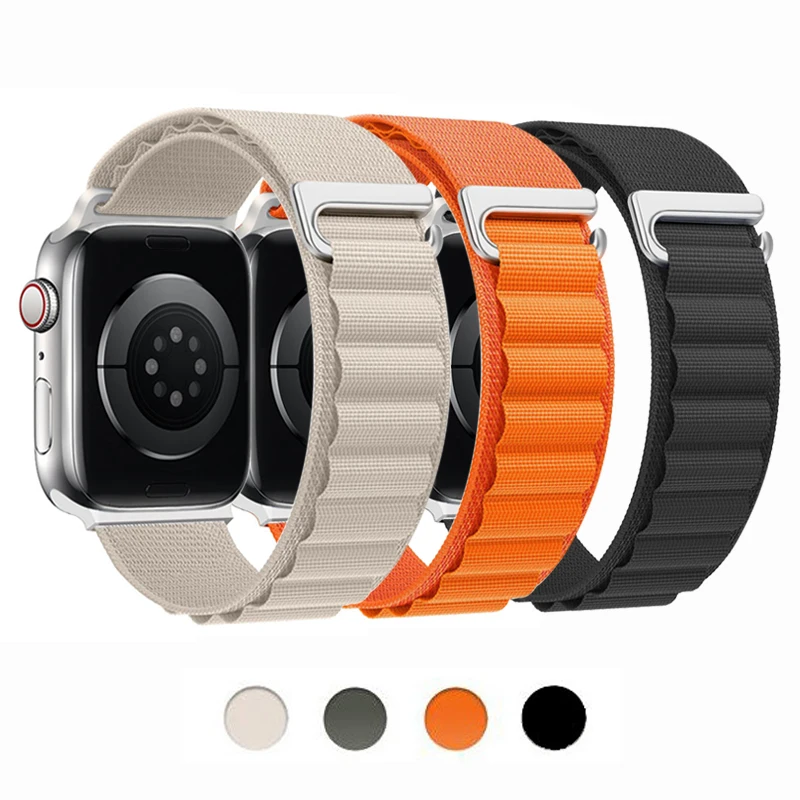 

Alpine loop For apple watch bands 44mm 49mm 45mm 40mm 41mm 42mm 38 bracelet correa iWatch series 7 6 5 3 se 8 Ultra 2 49mm strap