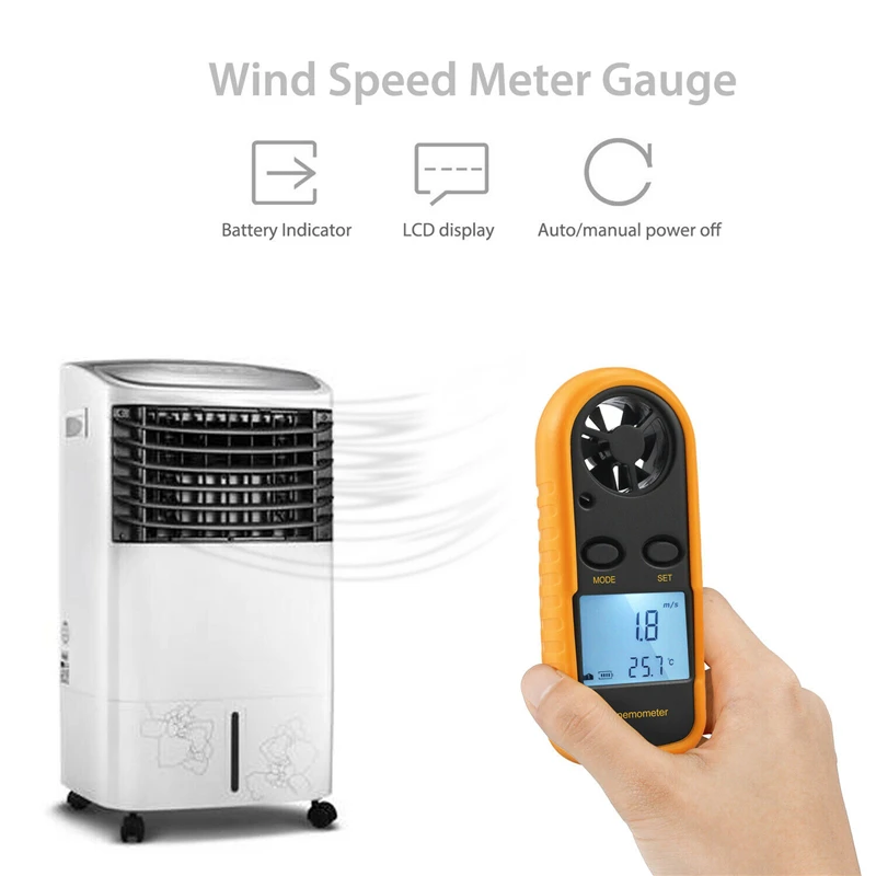Description Picture 2 of itemDigital Anemometer Gm816 Hand-held Thermometer Wind Speed Meters Monitor Anemometro Gauge Speed Counters Speedometer