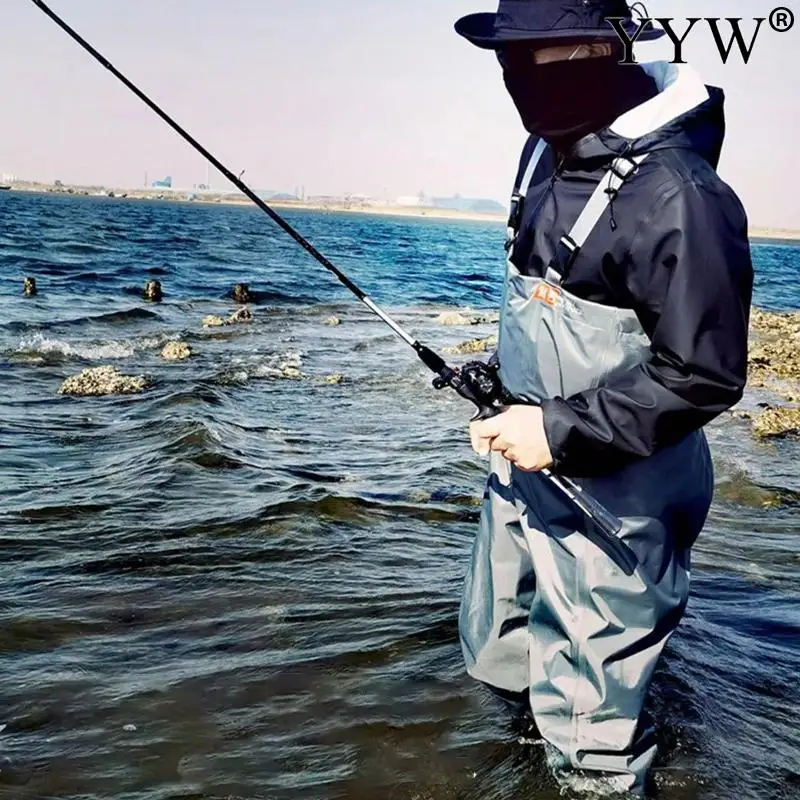 Fishing Waders Pants With Boots Men Women Adult Set Nylon Waterproof Overalls Chest Wader Trousers Fishery Apparel Gear Suit Kit