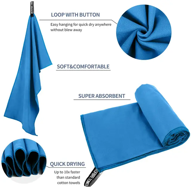 Quick Dry Sports Towel 1 PCS Outdoor Thick Travel Fitness Gymnastics Jogging Swimming Yoga Nature Hike Beach Towel 3