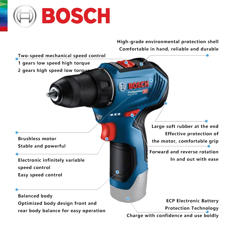 Perceuse-visseuse sans fil GSR 12V-30 Bosch Prof…