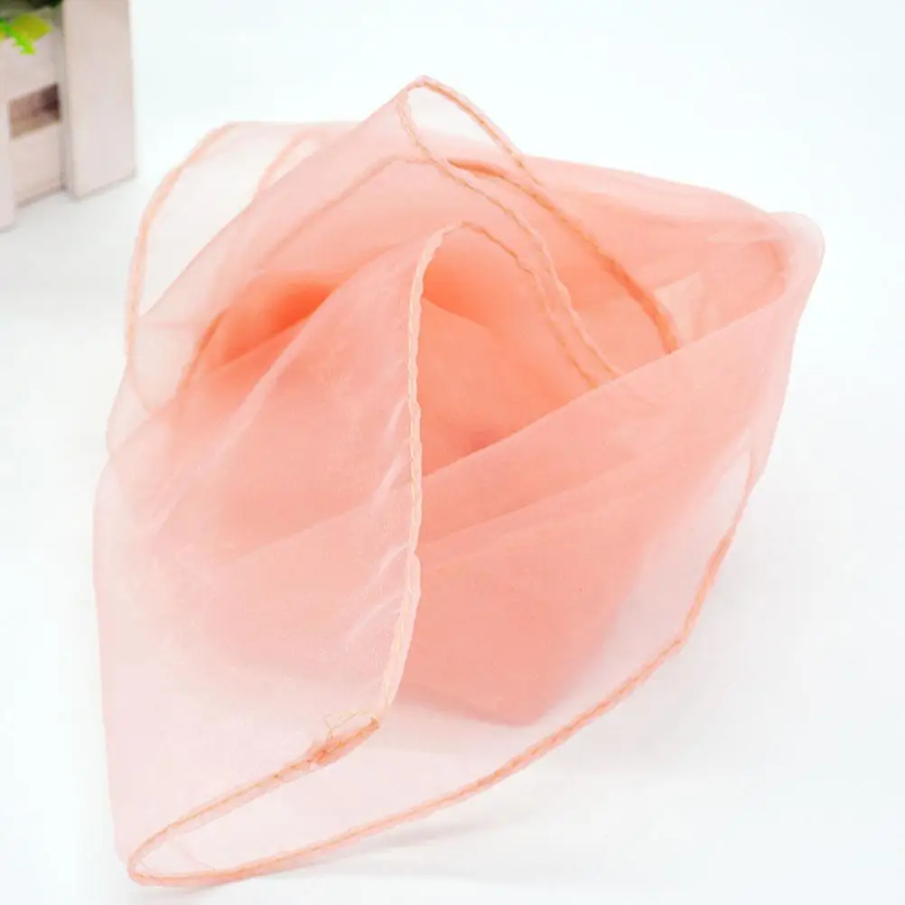 12 Pcs Dance Scarves for Children Solid Color Small Silk Scarf Music Boys Gymnastic