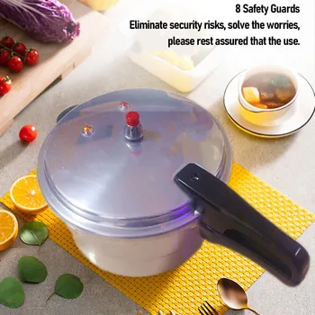 Pressure Cooker Aluminium Alloy Explosion Proof Large Capacity Pressure Canning Pot Cooker Fast Cooking Pot Pressure Cooker Pot 1