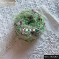 New Hand Mixed Thread Retro Pastoral Oil Painting Series Flower Mixed Thread Handmade DIY Bag Card Holder Hand Ledger Yarn 50g 2