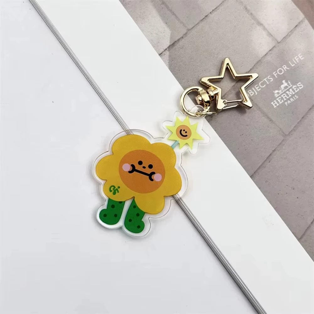 Thailand Joongdunk Cosplay Keychain Acrylic Sunflower Pendant Key