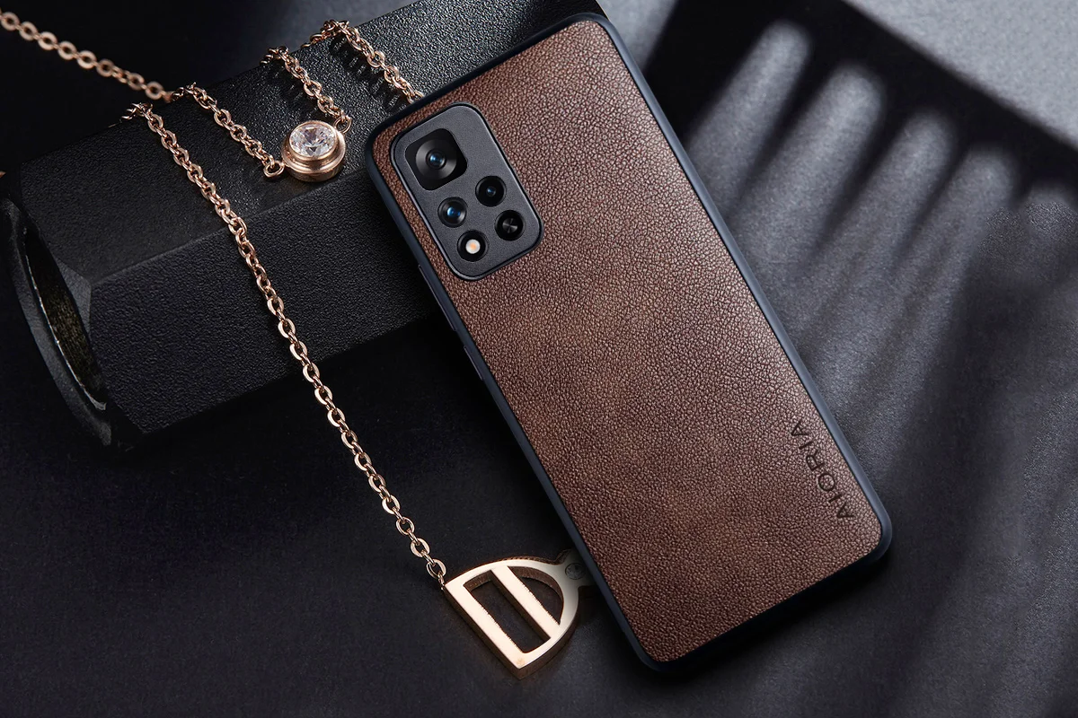 iphone waterproof bag Case for Xiaomi Redmi Note 11 Pro Plus 11S 11T 5G 11E Pro Retro business PU leather Skin design cover for redmi note 11 pro case iphone pouch