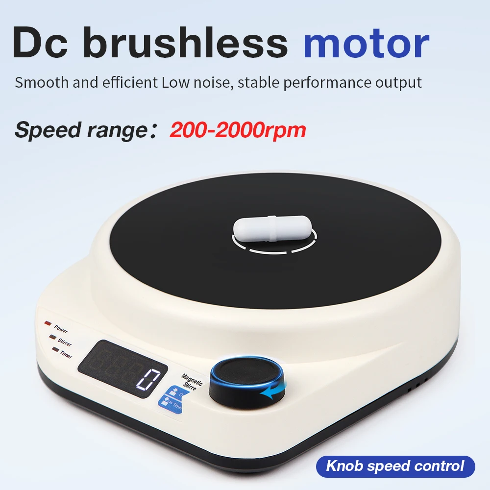 Mini Magneetroerder 2000 Ml Voor Laboratorium En Thuisgebruik Draagbare Magnetische Mixer