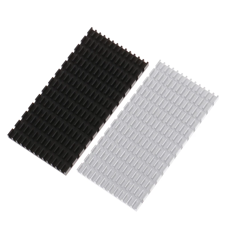 CPU 전원 IC 칩 쿨러 라디에이터 알루미늄 방열판 패널, 블랙 싱크, 80*40*5mm, 1PC