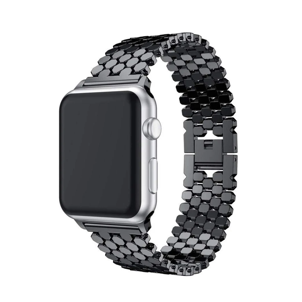 

Stainless Steel strap for Apple watch 9 8 7 6 SE 5 4 3 link watchband bracelet iwatch band Series 44mm 41mm 45mm 40mm 42mm 38mm