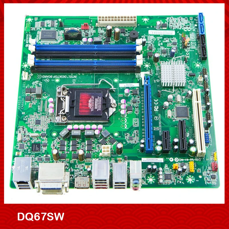 Intel Dq67sw Back Panel Working Desktop Motherboard For DQ67SW M