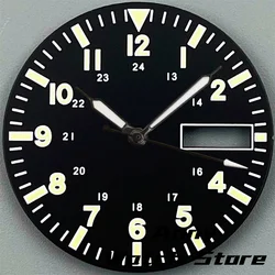 Green Luminous Dual Date Watch Dial with Hands Set (15)