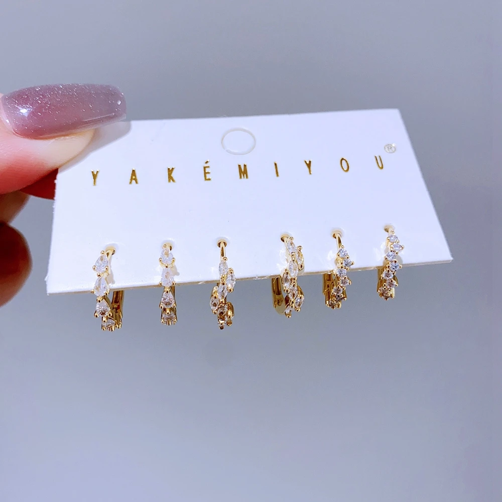 Cubic Zircon Tornado Sandstorm Design Earrings main image 1