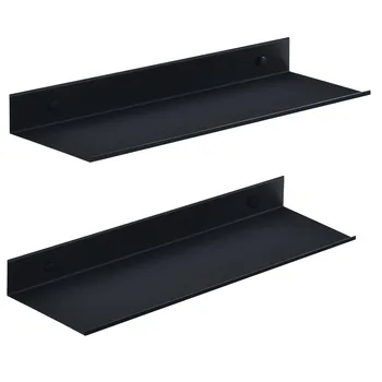 Scaffali da Bagno per Organizzazione e Stoccaggio 15/20/30/40/50cm ﻿ 1 pezzo ﻿ 1 Pezzo Scaffale Moderno per Cucina, Doccia e Bagno, Nero, da Parete