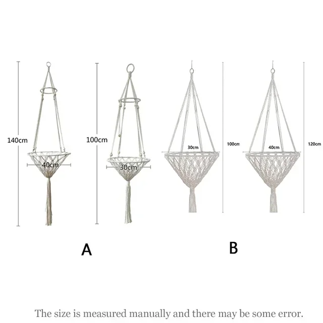 Cat Hammock Hanging Basket Swing Window Cute Pet Cat Hand-woven Cotton Rope Bed Kitten House Tent Pet Accessories 2