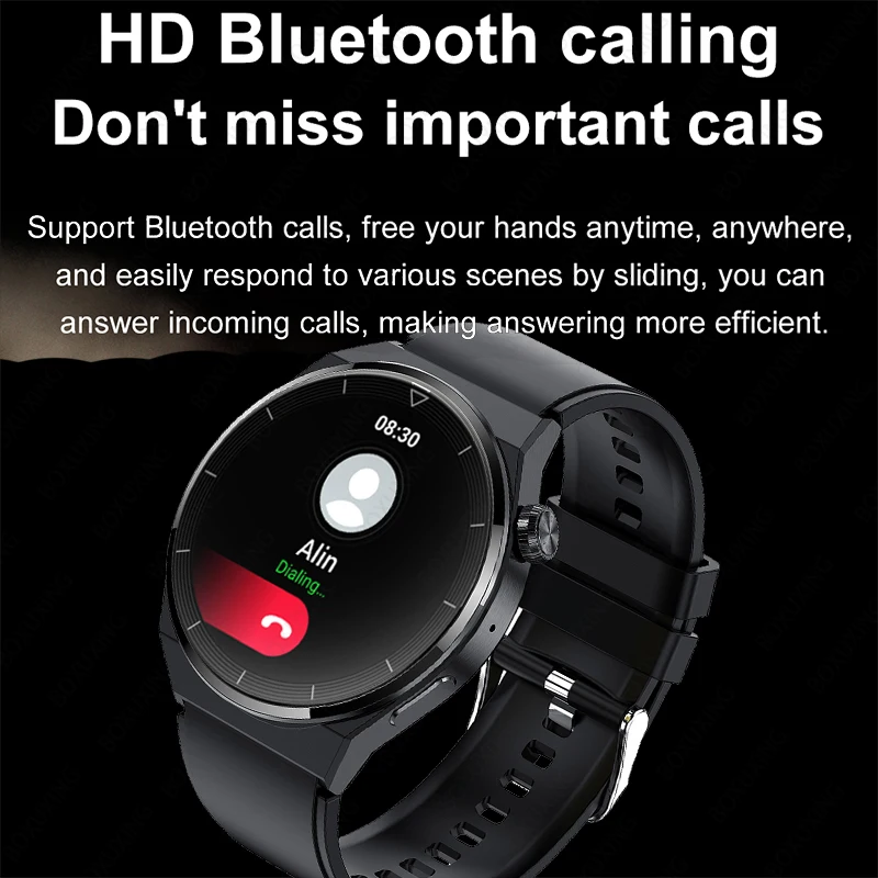 For Huawei Xiaomi NFC Smart Watch Men GT3 Pro AMOLED 390*390 HD Screen  Heart Rate Bluetooth Call IP68 Waterproof SmartWatch 2024 - AliExpress