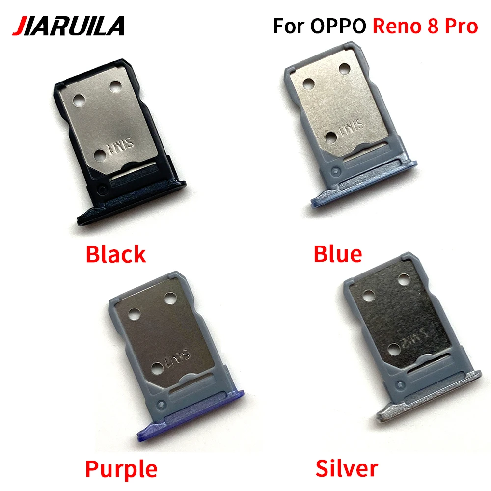 새로운 SIM 카드 홀더 트레이 칩 슬롯 드로어 홀더 어댑터 소켓 부품 (OPPO Reno 6 5G 8 Lite Pro 10 듀얼 카드용)