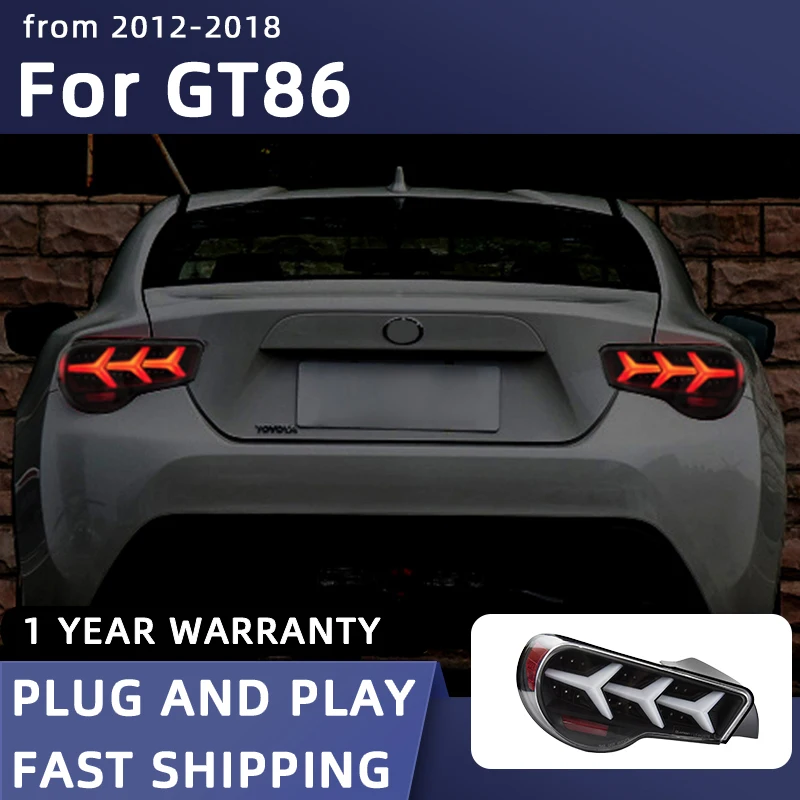 

Car Styling Taillights for Toyota GT86 LED Tail Light 2012-2018 Subaru BRZ Tail Lamp DRL Rear Turn Signal Automotive Accessories