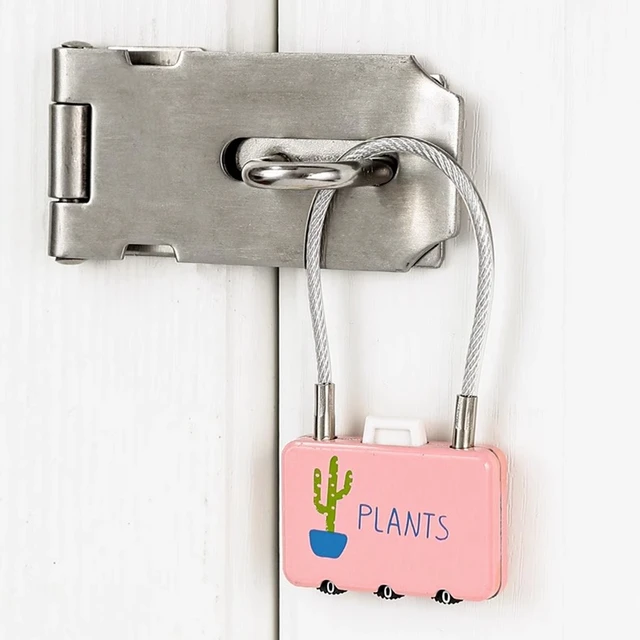 EGFirtor Password Mini Padlock Smart Electronic Lock for Travel Luggage Password Changeable Lock Contrast Color Design Padlock 6